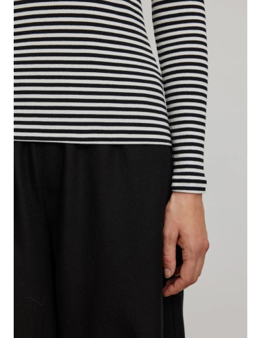 MAGLIA LUPETTO A RIGHE IN COTONE BIOLOGICO...