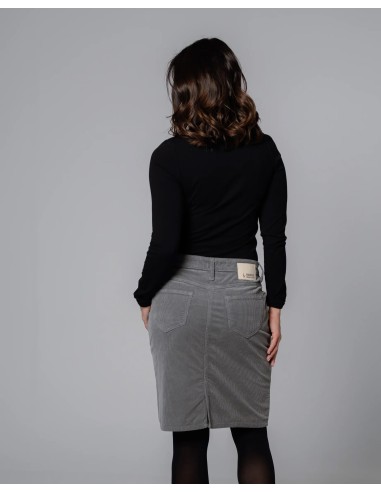 GONNA IN VELLUTO DI COTONE BIOLOGICO "SOUZA"