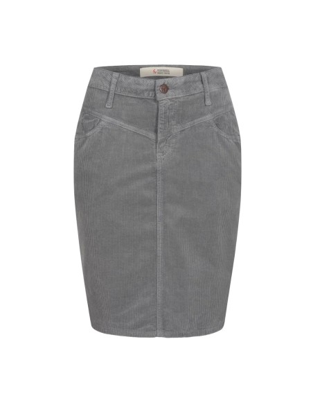 GONNA IN VELLUTO DI COTONE BIOLOGICO "SOUZA"