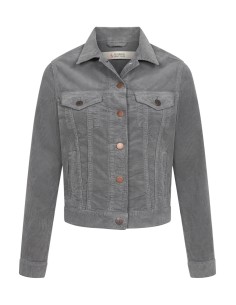 GIUBBINO IN VELLUTO DI COTONE BIOLOGICO "STENA" - GRIGIO