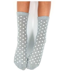 CALZINI IN BAMBU' KIDS "BASIC POIS" - GRIGIO 2