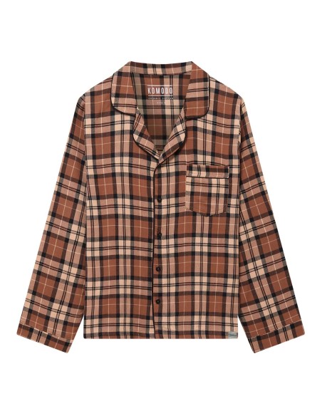 PIGIAMA DONNA IN FLANELLA DI COTONE BIO "JIMJAM"