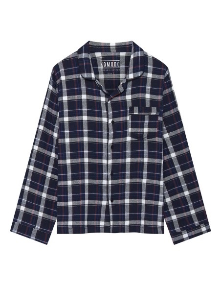 PIGIAMA DONNA IN FLANELLA DI COTONE BIO "JIMJAM"