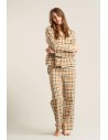 PIGIAMA DONNA IN FLANELLA DI COTONE BIO "JIMJAM"