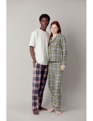PIGIAMA DONNA IN FLANELLA DI COTONE BIO "JIMJAM"