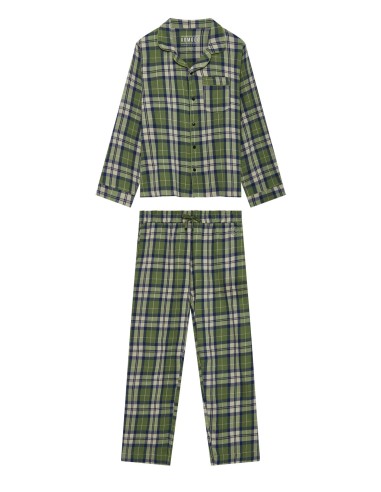 PIGIAMA DONNA IN FLANELLA DI COTONE BIO "JIMJAM"