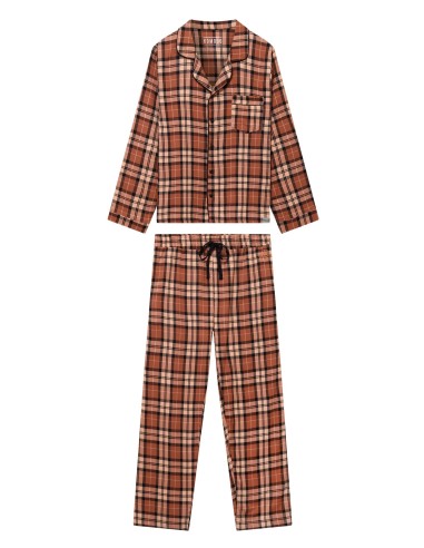 PIGIAMA UOMO IN FLANELLA DI COTONE BIO "JIMJAM"