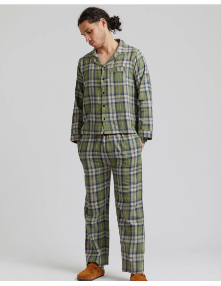 PIGIAMA UOMO IN FLANELLA DI COTONE BIO "JIMJAM"