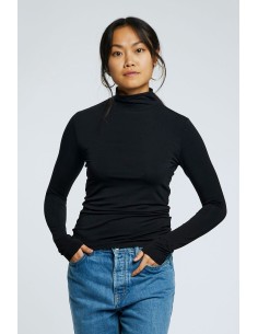 LUPETTO ADERENTE IN MODAL "SKINILLA" - NERO