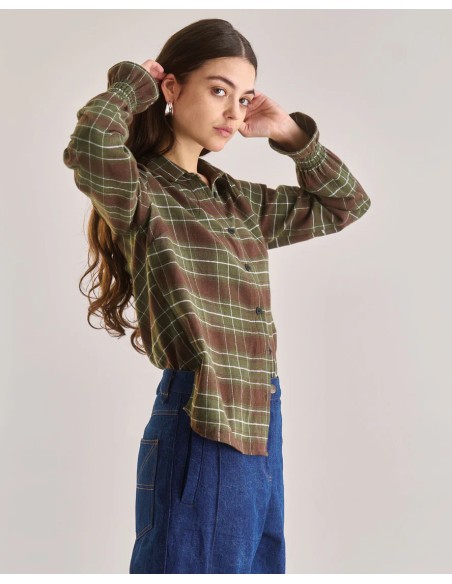 CAMICIA A QUADRI IN COTONE BIOLOGICO "PAGE"