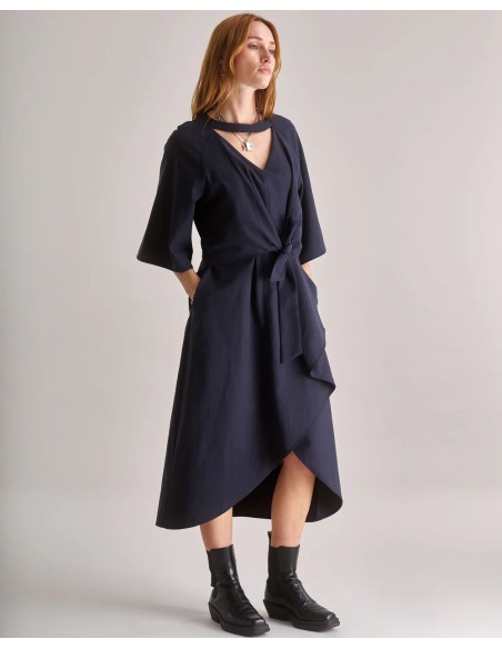 ABITO IN COTONE E LYOCELL "VIVIENNE"