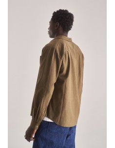 CAMICIA UOMO IN COTONE BIOLOGICO "SPECTRE" - KAKI 2