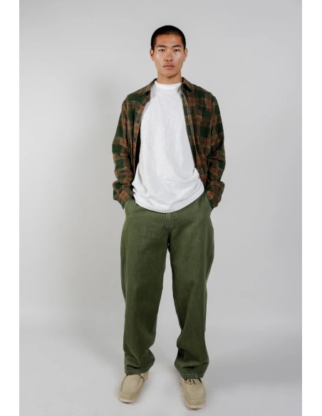 CAMICIA UOMO IN FLANELLA DI COTONE BIOLOGICO "SANTI"