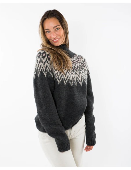 MAGLIONE NORVEGESE FATTO A MANO IN LANA MERINO "CHE CHE"