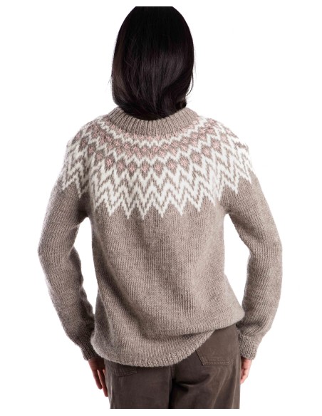 MAGLIONE NORVEGESE FATTO A MANO IN LANA MERINO "CHE CHE"