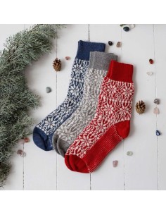 CALZINO NORVEGESE CORTO IN 100% LANA - ANTRACITE 2