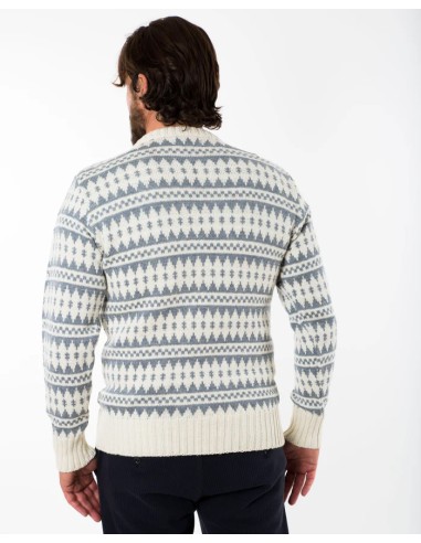 MAGLIONE NORVEGESE IN LANA MERINO "GORM" GIROCOLLO