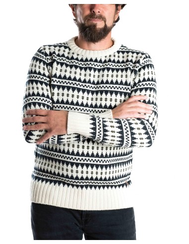 MAGLIONE NORVEGESE IN LANA MERINO "GORM" GIROCOLLO
