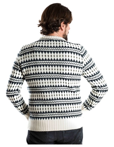 MAGLIONE NORVEGESE IN LANA MERINO "GORM" GIROCOLLO