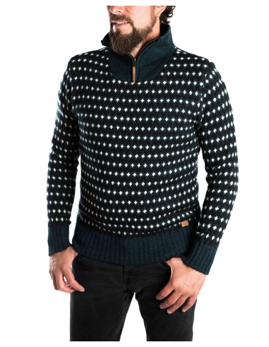 MAGLIONE NORVEGESE UOMO MEZZA ZIP "YMER"