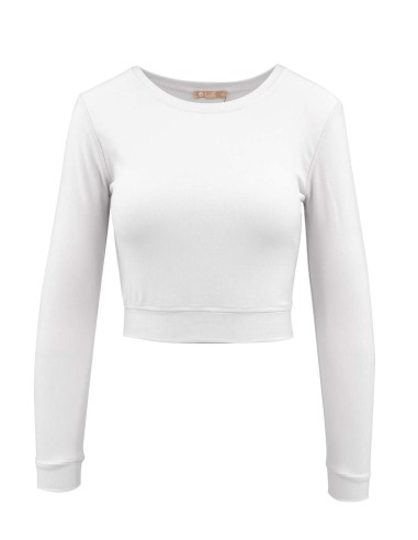 FELPINA CORTA SLIM FIT  IN BAMBU PESANTE