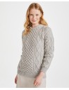 MAGLIONE UNISEX ARAN IN 100% LANA MERINO SUPERSOFT 
