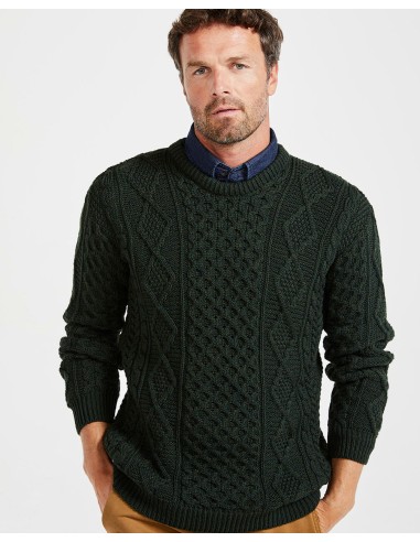 MAGLIONE UNISEX ARAN IN 100% LANA MERINO...