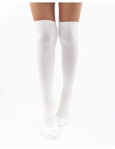 CALZINI LUNGHI IN BAMBU' BAMBINI "BASIC" - BIANCO 2