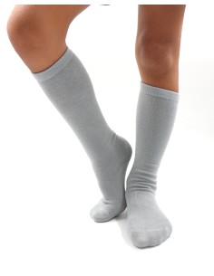 CALZINI LUNGHI IN BAMBU' BAMBINI "BASIC" - GRIGIO 2