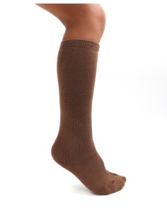 CALZINI LUNGHI IN BAMBU' BAMBINI "BASIC" - MARRONE 2
