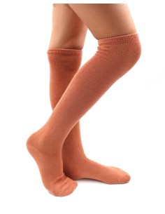 CALZINI LUNGHI IN BAMBU' BAMBINI "BASIC" - TERRACOTTA