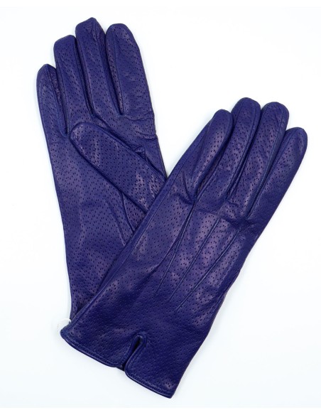 GUANTO IN PELLE E CASHMERE DONNA "POINTELLE"