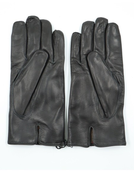 GUANTO IN PELLE E CASHMERE UOMO