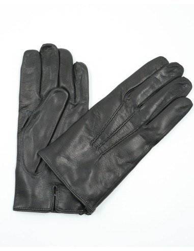 GUANTO IN PELLE E CASHMERE UOMO