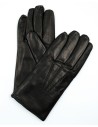 GUANTO IN PELLE E CASHMERE UOMO