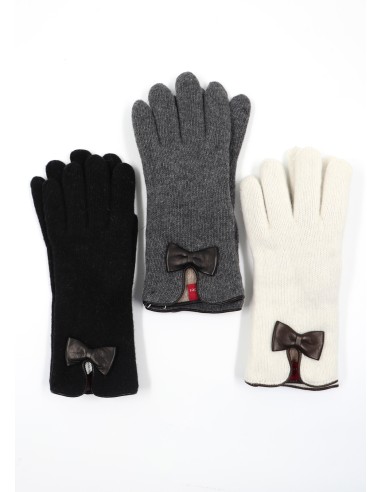 GUANTO IN LANA FODERATO IN CASHMERE "FIOCCO"
