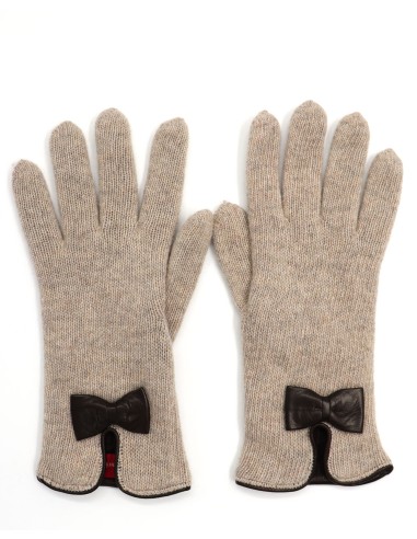 GUANTO IN LANA FODERATO IN CASHMERE "FIOCCO"