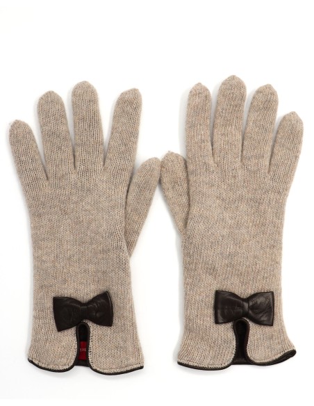 GUANTO IN LANA FODERATO IN CASHMERE "FIOCCO"