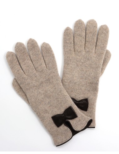 GUANTO IN LANA FODERATO IN CASHMERE "FIOCCO"