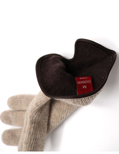 GUANTO IN LANA FODERATO IN CASHMERE "FIOCCO"