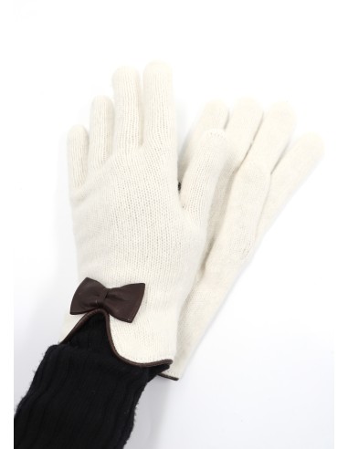 GUANTO IN LANA FODERATO IN CASHMERE "FIOCCO"