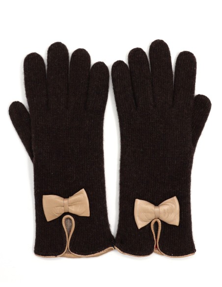 GUANTO IN LANA FODERATO IN CASHMERE "FIOCCO"