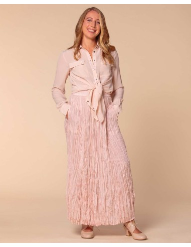 CAMICIA IN 100% SETA CON TASCHE E COLLETTO