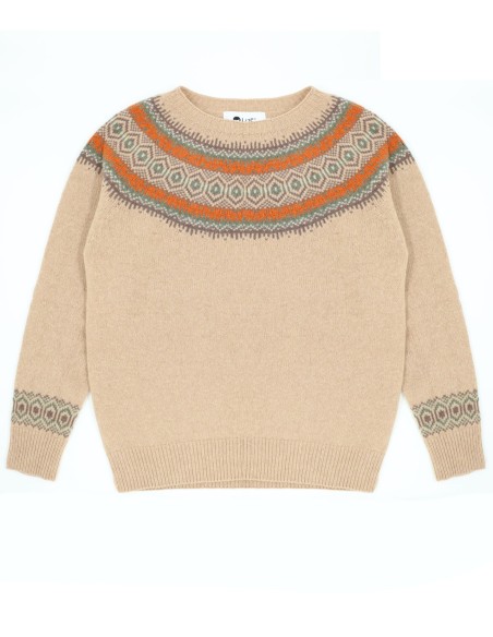 MAGLIONE DONNA SCOZZESE IN LANA D'AGNELLO SUPERFINE  "KIRSTEEN"