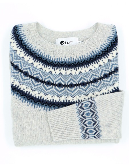MAGLIONE DONNA SCOZZESE IN LANA D'AGNELLO SUPERFINE  "KIRSTEEN"