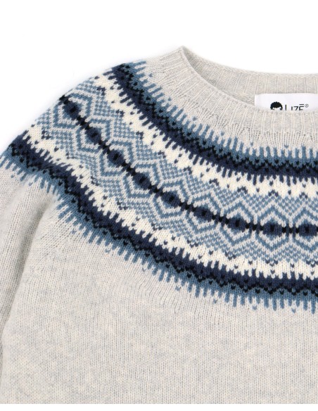 MAGLIONE DONNA SCOZZESE IN LANA D'AGNELLO SUPERFINE  "KIRSTEEN"