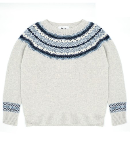 MAGLIONE DONNA SCOZZESE IN LANA D'AGNELLO SUPERFINE  "KIRSTEEN"