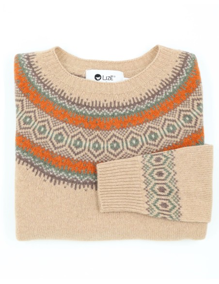 MAGLIONE DONNA SCOZZESE IN LANA D'AGNELLO SUPERFINE  "KIRSTEEN"