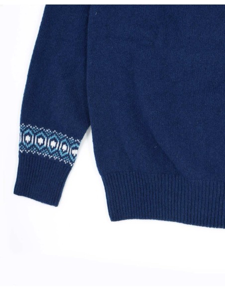 MAGLIONE DONNA SCOZZESE IN LANA D'AGNELLO SUPERFINE  "KIRSTEEN"