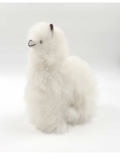 PALUCHE ALPACA DI ALPACA PICCOLO 20CM - BIANCO